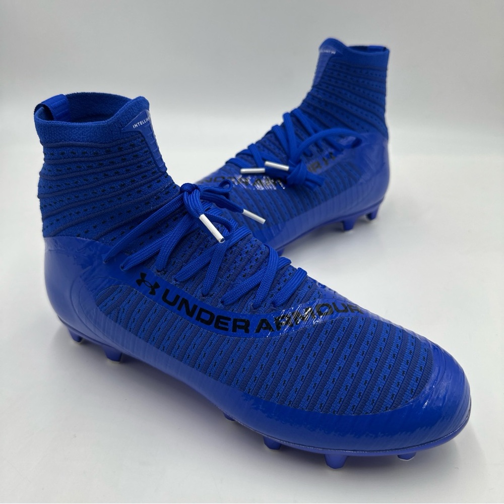 Under Armour Highlight 2 MC Knit Football Cleats Royal Blue Size 9 3027304-400